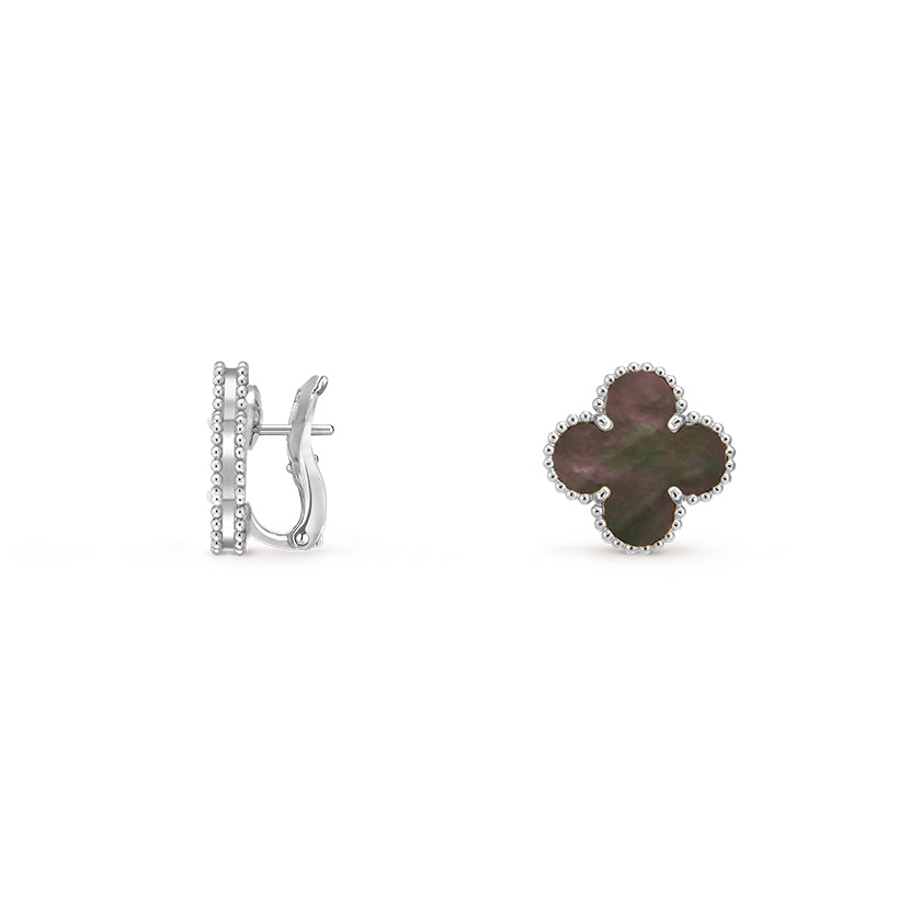 [OAKJURI Jewelry]CLOVER SILVER 15MM MOP EARRINGS COLLECTION