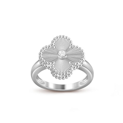 [OAKJURI Jewelry]CLOVER SILVER DIOMND RING COLLECTION