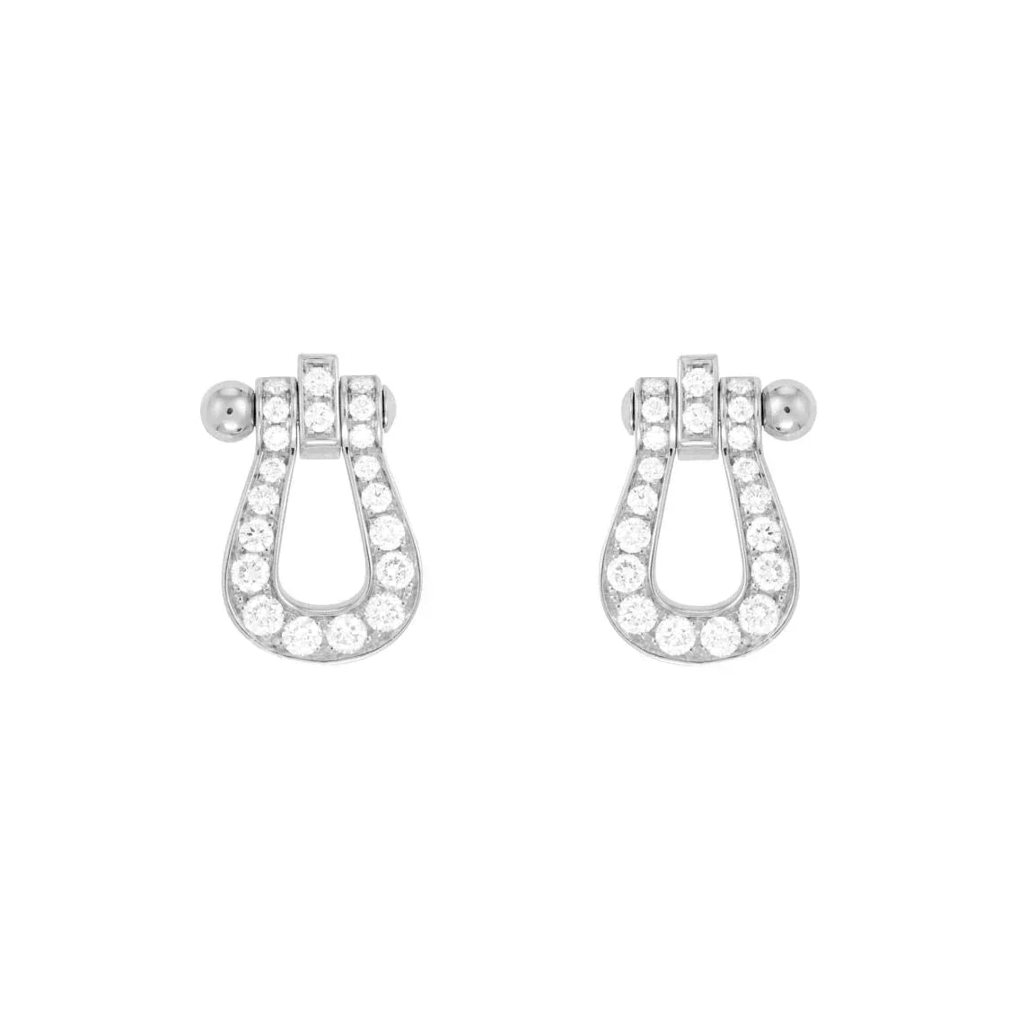 [OAKJURI Jewelry]FORCE 10 FULL DIAMOND STUD EARRINGS MINI MODEL