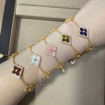 [OAKJURI Jewelry JEWELRY] OPERA 5 MOTIFS TULLE ENAMEL BRACELET