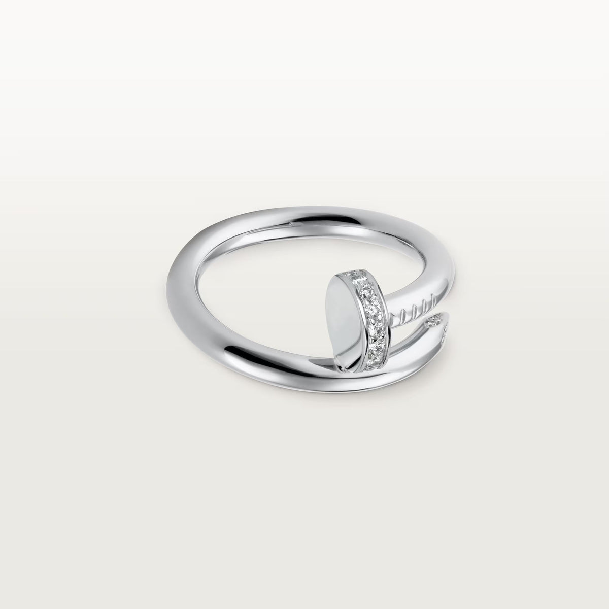 [OAKJURI Jewelry] JUSTE RING 2.6MM HALF DIAMOND