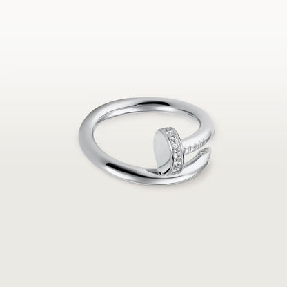 [OAKJURI Jewelry] JUSTE RING 2.6MM HALF DIAMOND