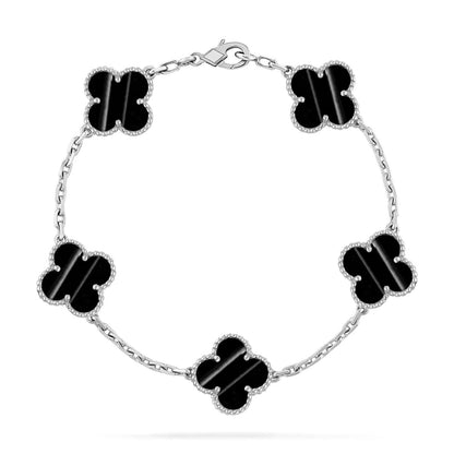[OAKJURI Jewelry] CLOVER 5 MOTIF PULSAR STONE BRACELET COLLECTION