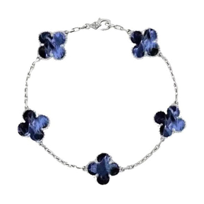 [OAKJURI Jewelry]CLOVER 5 MOTIF PIETERSITE BRACELET COLLECTION