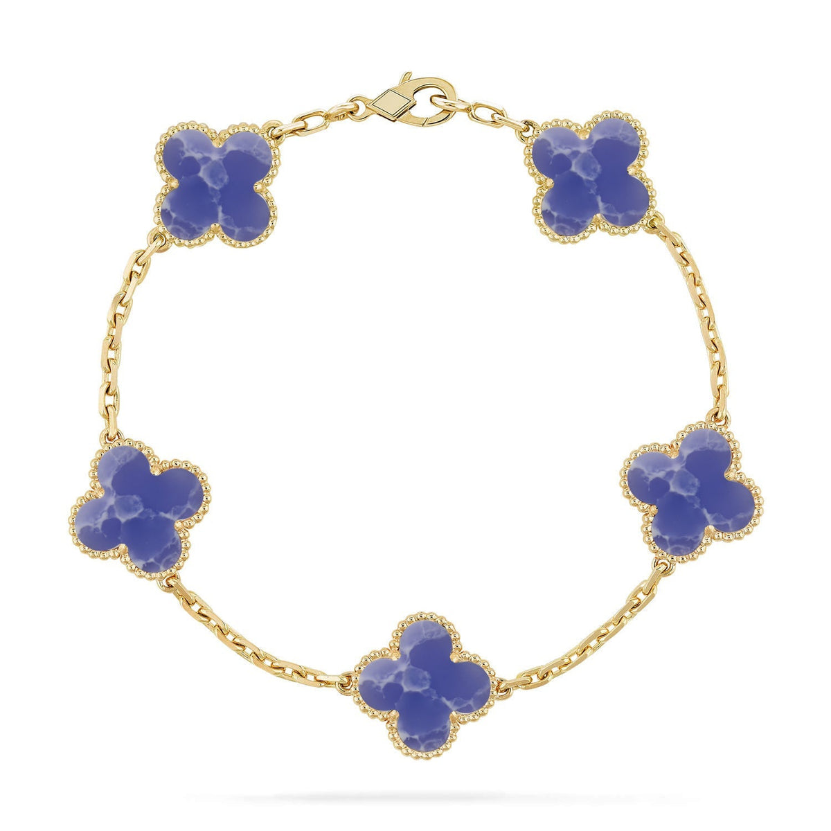 [OAKJURI Jewelry]CLOVER 5 MOTIF BLUE VEINS BRACELET COLLECTION