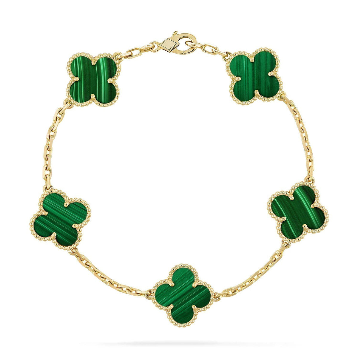 [OAKJURI Jewelry]Clover 5 Motifs  Duo Bracelet Stack Set