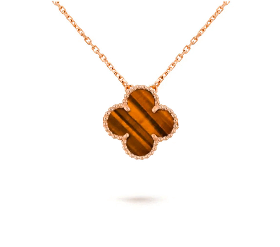 [OAKJURI Jewelry]CLOVER 15MM SINGLE FLOWER NECKLACE COLLECTION