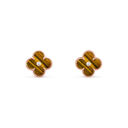 [OAKJURI Jewelry]CLOVER  15MM DIAMOND EARRINGS COLLECTION