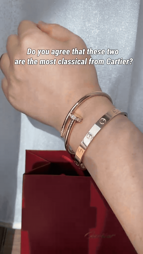[OAKJURI Jewelry] LOVE Classic & JUSTE Diamond Bracelet Stack Set