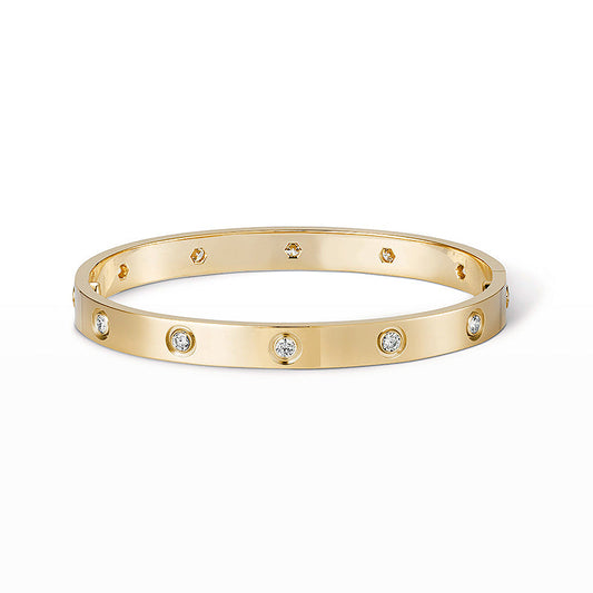 [OAKJURI Jewelry] LOVE BRACELET 6.1MM 10 DIAMONDS