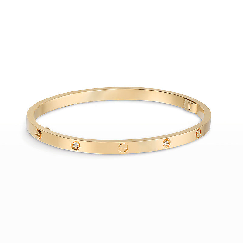 [OAKJURI Jewelry] LOVE BRACELET 3.65MM 6 DIAMONDS