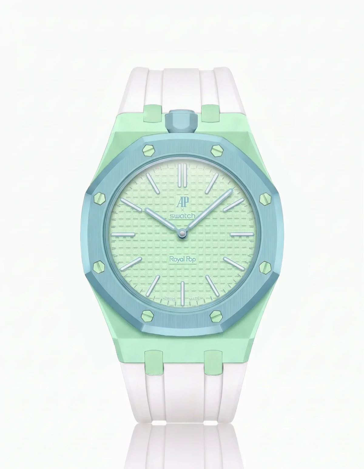 Silicone Strap & Case  Royal Pop  Blaue Acht(Customize  Colors)