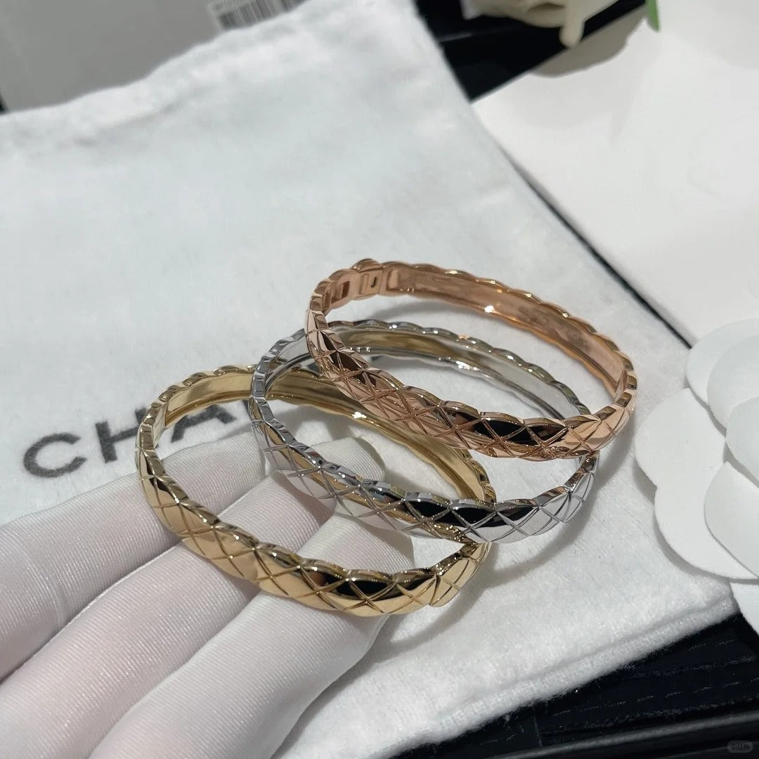 [OAKJURI Jewelry]KOKO CRUSH HALF DIAMONDS GLOD SILVER ROSE GOLD