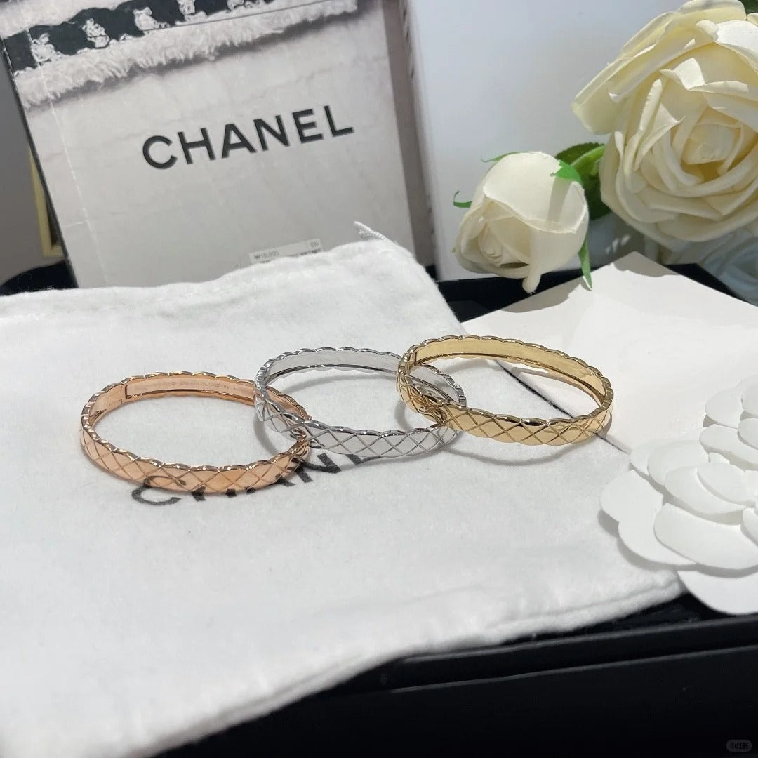 [OAKJURI Jewelry]KOKO CRUSH HALF DIAMONDS GLOD SILVER ROSE GOLD