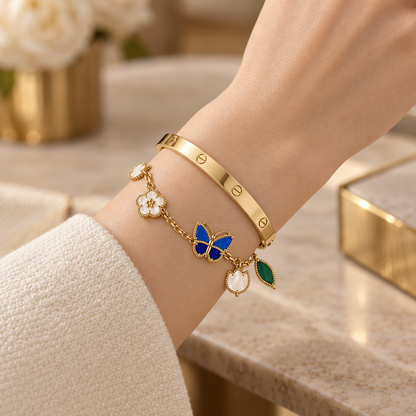 [OAKJURI Jewelry]Lucky Spring & Love Bracelet Stack Set