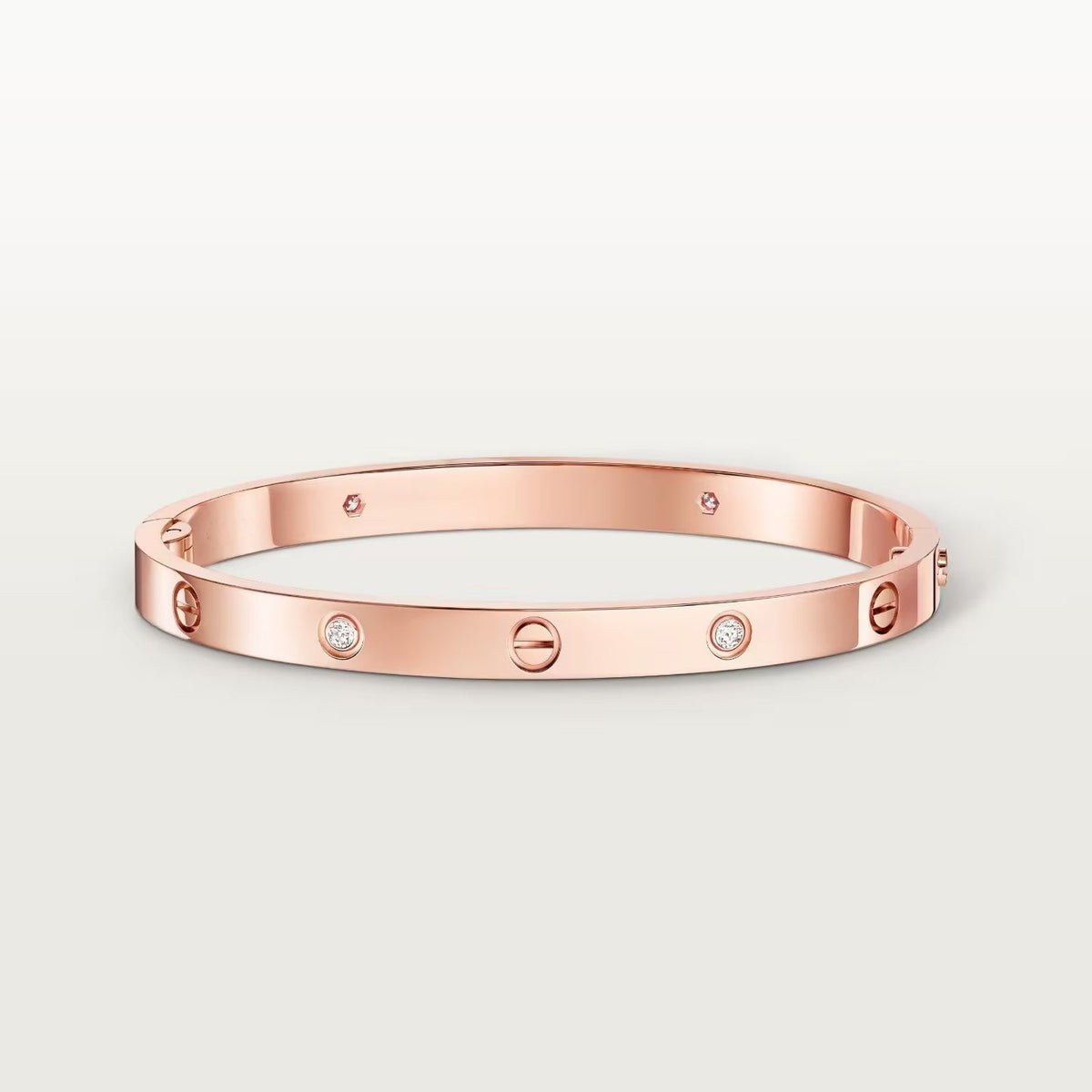 [OAKJURI Jewelry] LOVE BRACELET 4.8MM 4 DIAMONDS