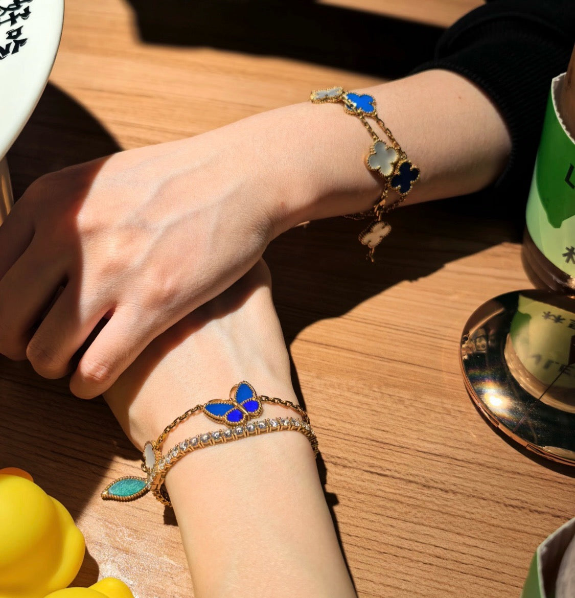[OAKJURI Jewelry]LUCKY SPRING BUTTERFLY 5 MOTIF BRACELET