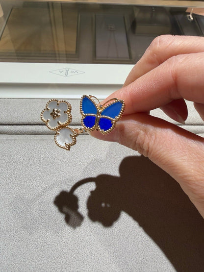 [OAKJURI Jewelry]LUCKY SPRING BUTTERFLY OPEN-FACE RINGS
