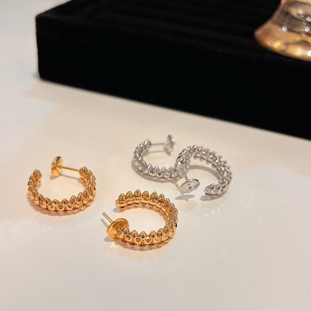 [OAKJURI Jewelry] CLASH SMALL HOOP EARRINGS