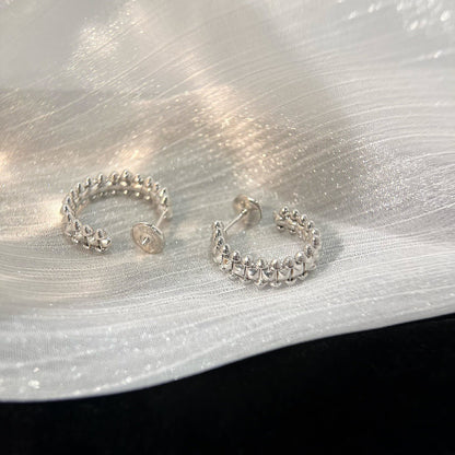 [OAKJURI Jewelry] CLASH SMALL HOOP EARRINGS