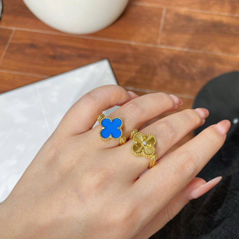 [OAKJURI Jewelry]CLOVER RIVERSIBLE RING GOLD COLLECTION