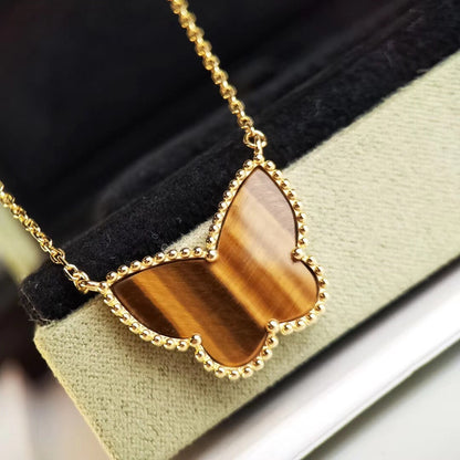 [OAKJURI Jewelry] TIGER__ EYE BUTTERFLY NECKLACE