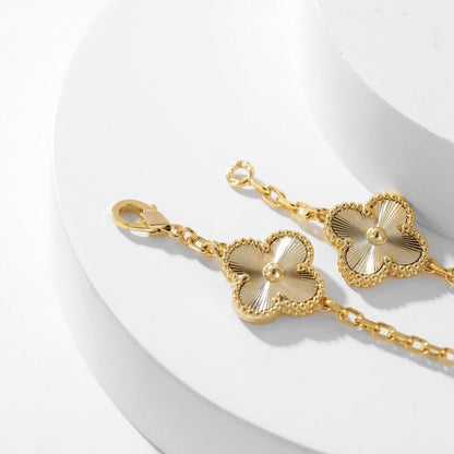 [OAKJURI Jewelry]CLOVER 10 MOTIFS LASER NECKLACE