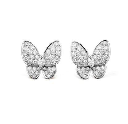 [OAKJURI Jewelry]BUTTERFLY ALL DIAMOND EARRINGS