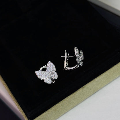 [OAKJURI Jewelry]BUTTERFLY ALL DIAMOND EARRINGS