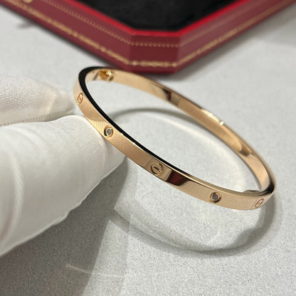 [OAKJURI Jewelry] LOVE BRACELET 3.65MM 6 DIAMONDS