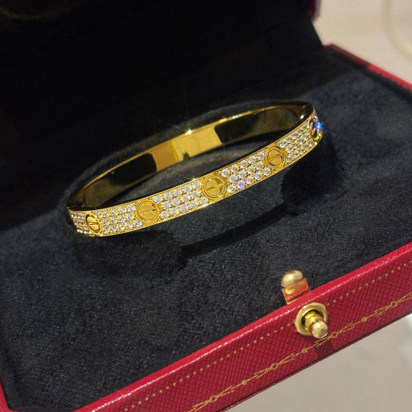 [OAKJURI Jewelry] LOVE BRACELET 6.1MM DIAMOND-PAVED