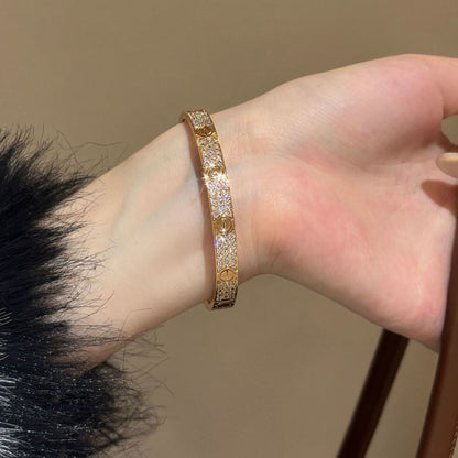[OAKJURI Jewelry] LOVE BRACELET 6.1MM DIAMOND-PAVED