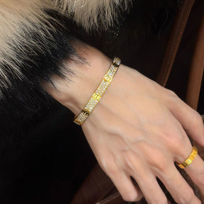 [OAKJURI Jewelry] LOVE BRACELET 6.1MM DIAMOND-PAVED