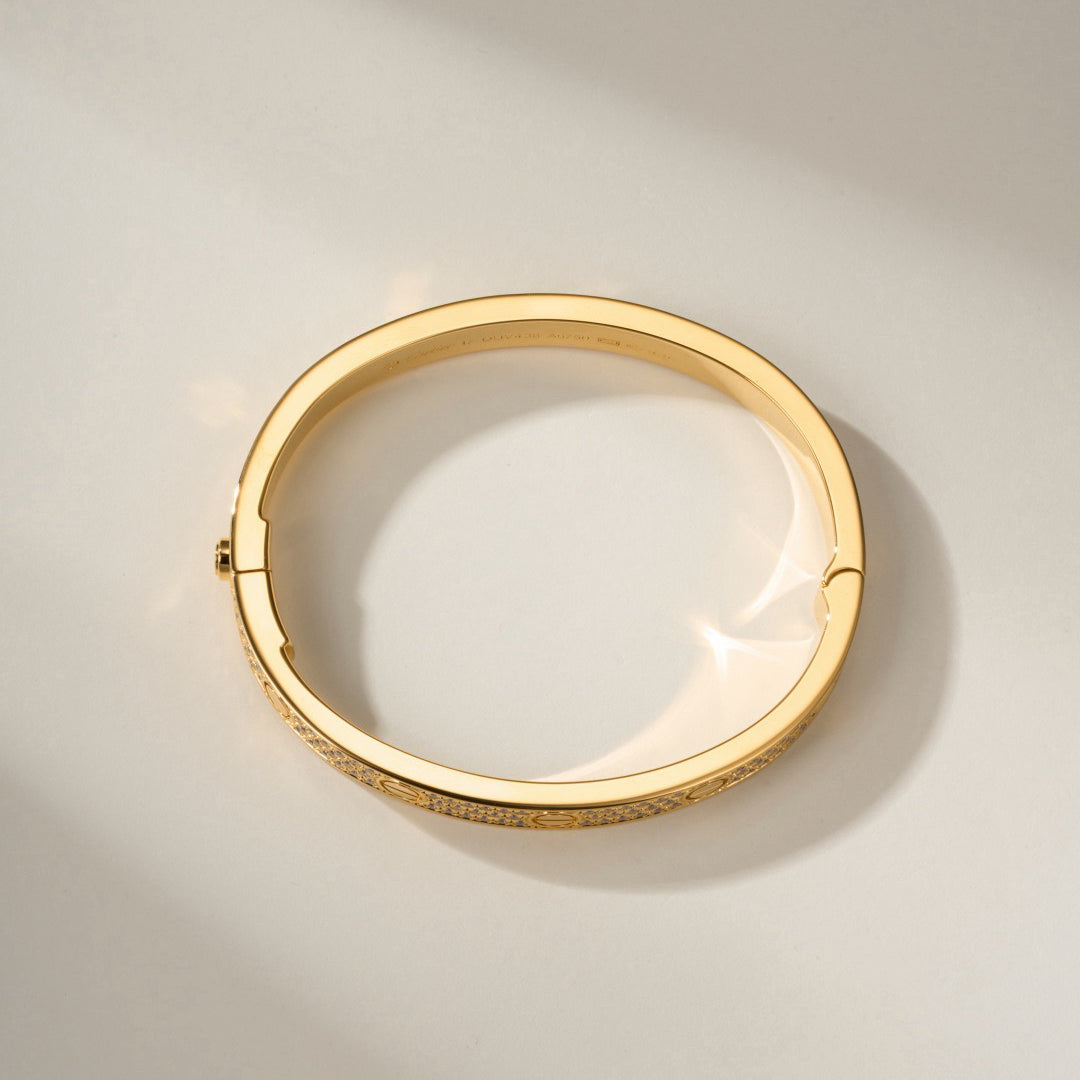 [OAKJURI Jewelry] LOVE BRACELET 6.1MM DIAMOND-PAVED