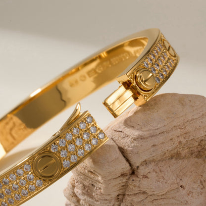 [OAKJURI Jewelry] LOVE BRACELET 6.1MM DIAMOND-PAVED