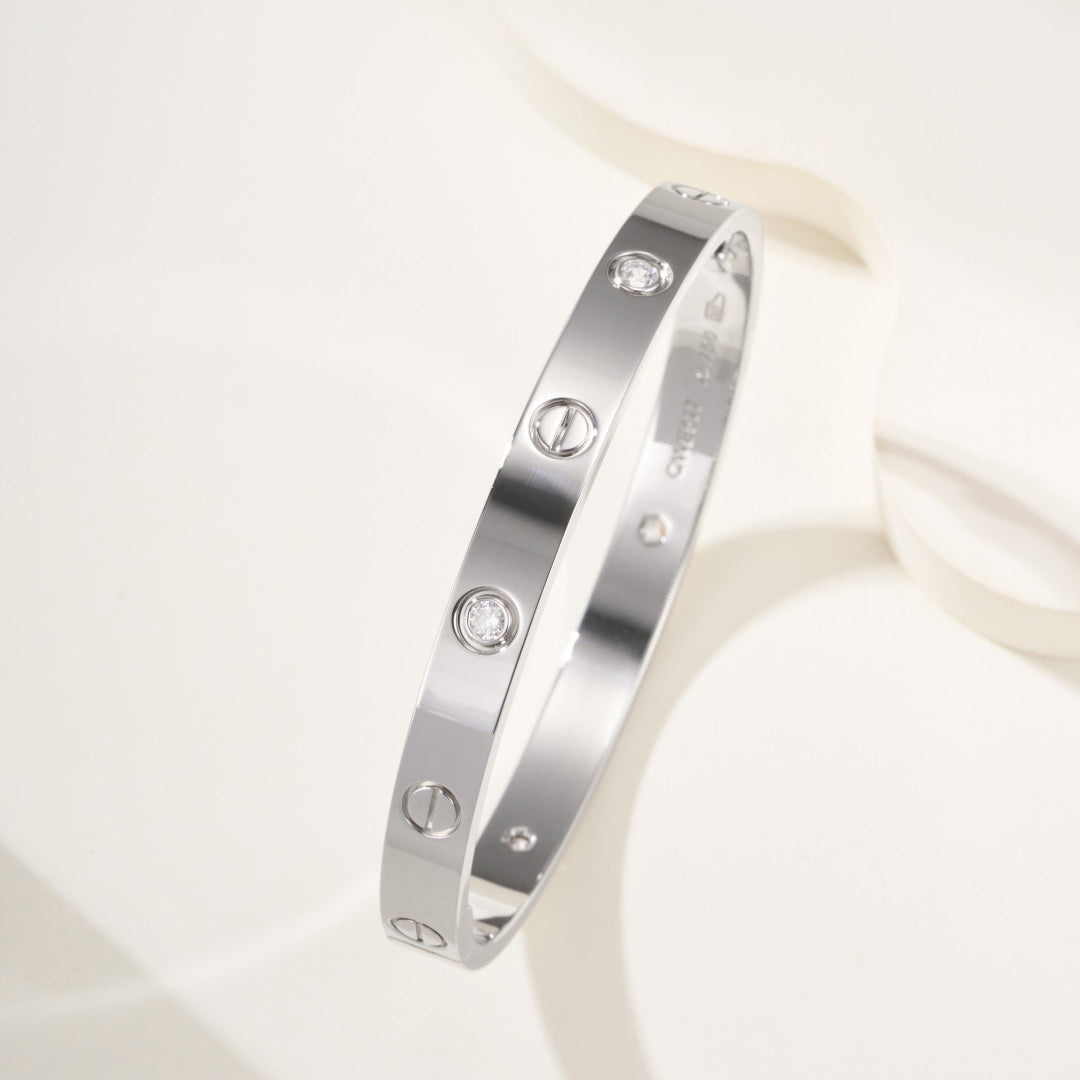 [OAKJURI Jewelry] LOVE BRACELET 6.1MM 4 DIAMONDS