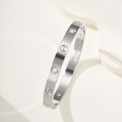 [OAKJURI Jewelry] LOVE BRACELET 6.1MM 4 DIAMONDS