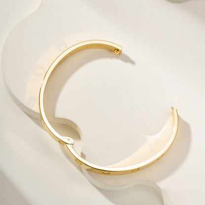 [OAKJURI Jewelry] LOVE BRACELET 6.1MM 4 DIAMONDS
