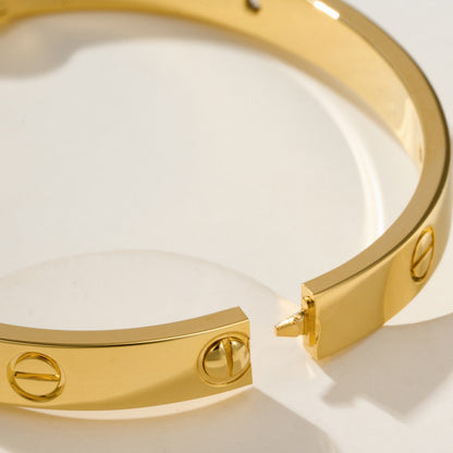 [OAKJURI Jewelry] LOVE BRACELET 6.1MM 4 DIAMONDS