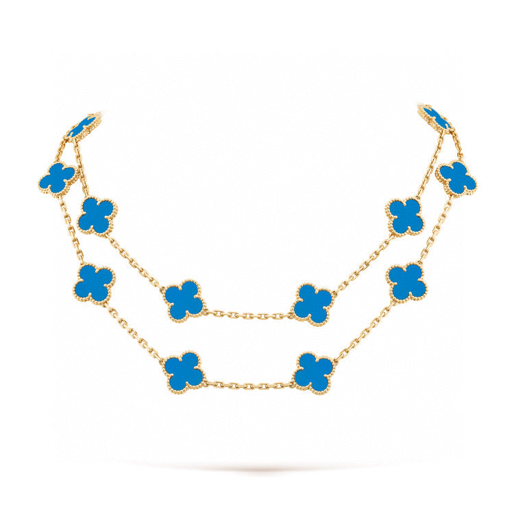 [OAKJURI Jewelry]CLOVER 20 MOTIFS TURQUOISE GOLD