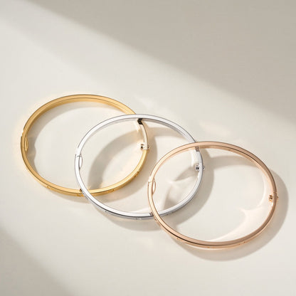 [OAKJURI Jewelry] LOVE BRACELET 3.65MM 6 DIAMONDS