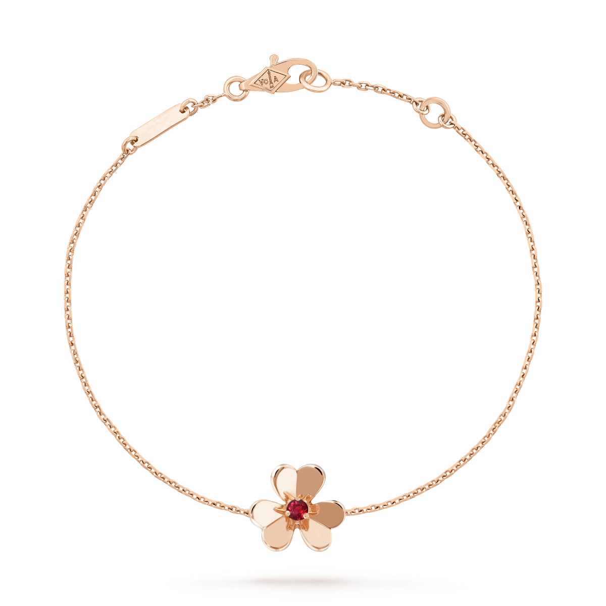 [OAKJURI Jewelry]FRIVOLE GOLD FLOWER PINK MALACHITE BRACELET
