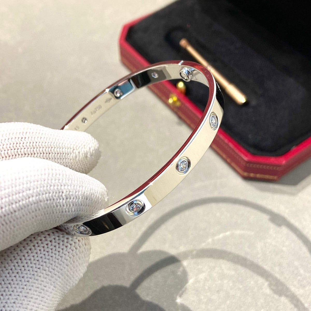 [OAKJURI Jewelry] LOVE BRACELET 6.1MM 10 DIAMONDS