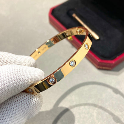 [OAKJURI Jewelry] LOVE BRACELET 6.1MM 10 DIAMONDS
