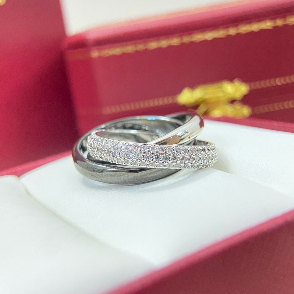 [OAKJURI Jewelry] TRINITY 3.2MM RING BLACK CERAMIC