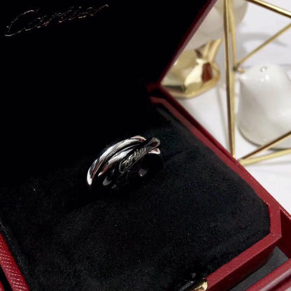 [OAKJURI Jewelry] TRINITY 3.2MM RING BLACK CERAMIC