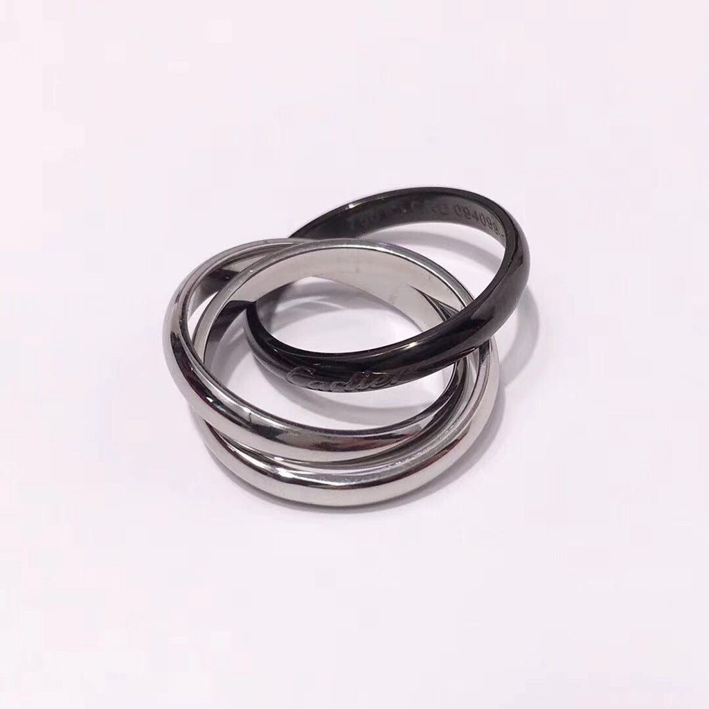 [OAKJURI Jewelry] TRINITY 3.2MM RING BLACK CERAMIC