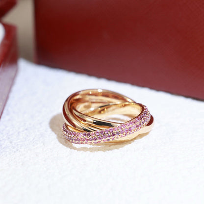 [OAKJURI Jewelry] TRINITY 3.2MM RING PINK DIAMOND