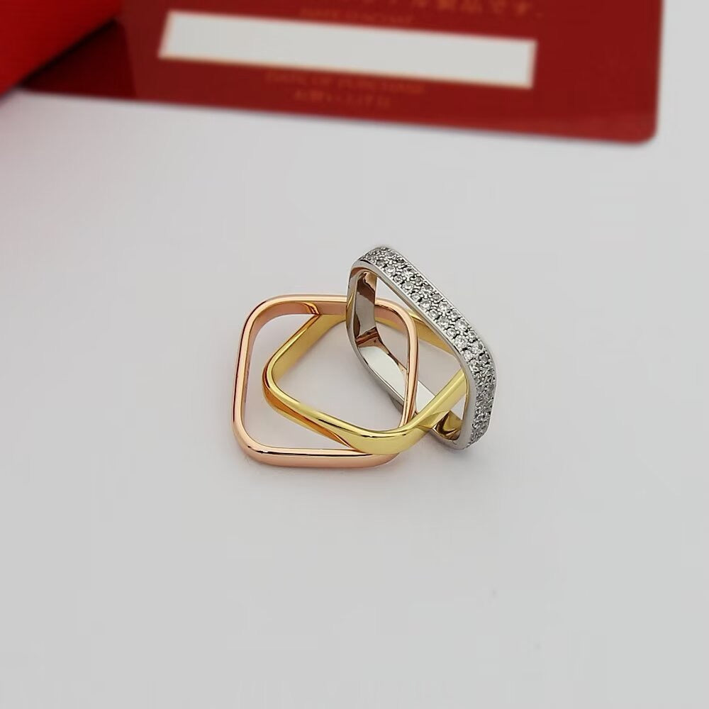 [OAKJURI Jewelry] TRINITY 3.5MM CUSHION RING COLLECTION