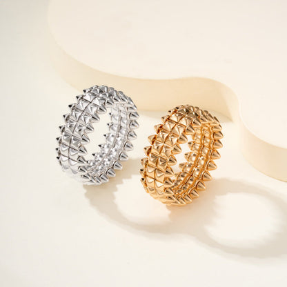 [OAKJURI Jewelry] CLASH 9.2MM DOUBLE ROW RING